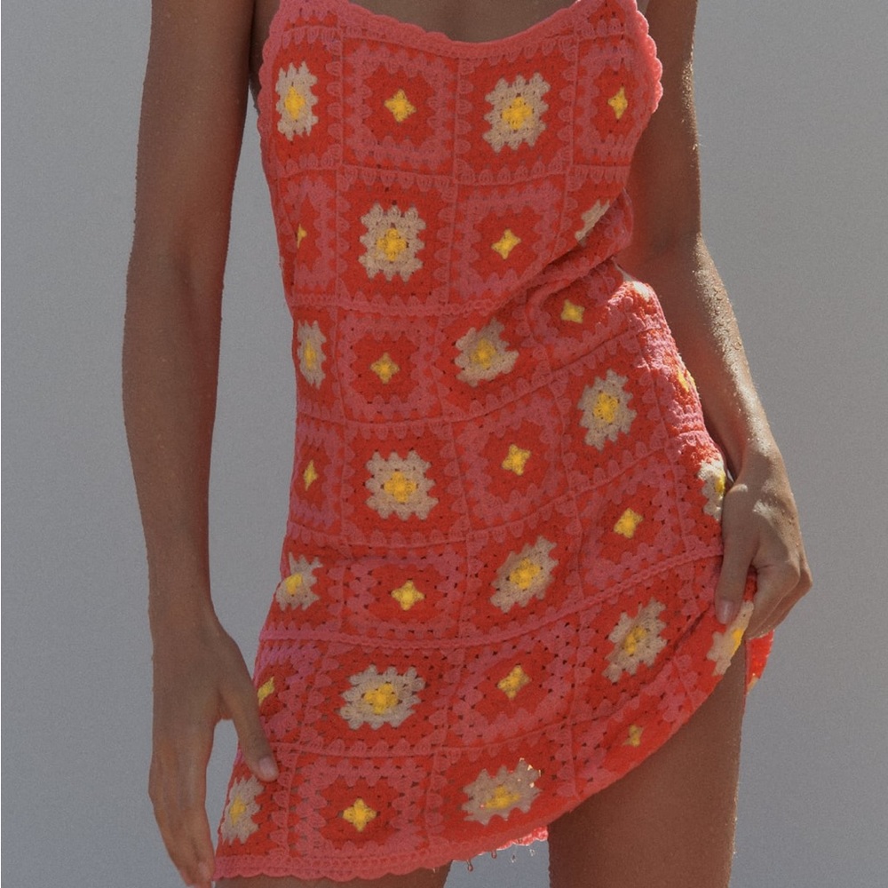 Zara Crochet Mini Dress NWT